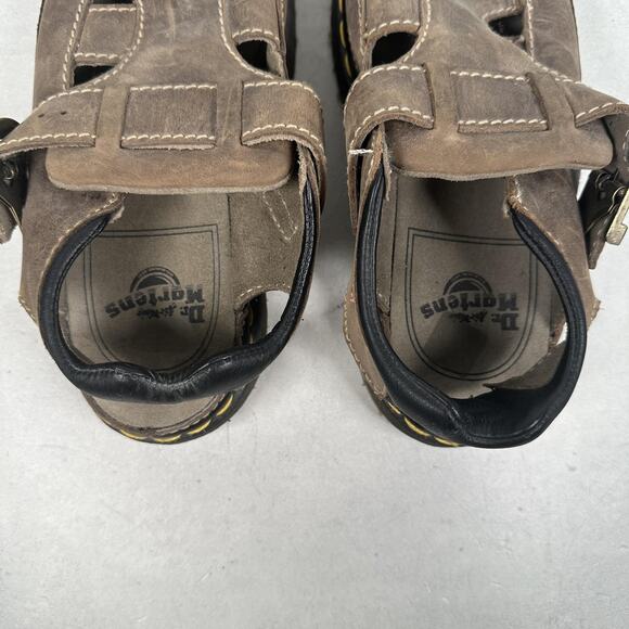 Dr. Martens Sandals Shoes Mens Size 9 Brown Leather Fisherman Buckle England 90s main image 8
